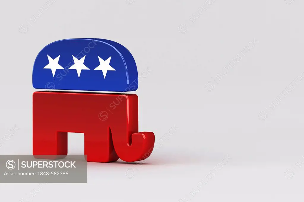 Republican elephant, mascot of the Republican Party, USA
