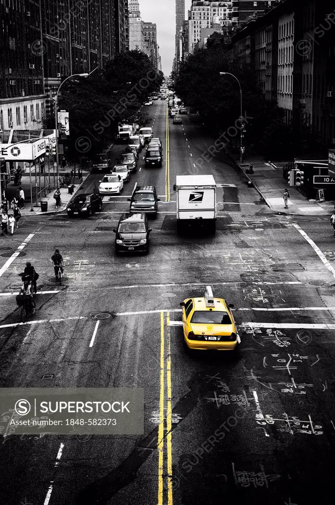 Yellow Cab, West 23rd Street, Chelsea, Manhattan, New York City, New York, USA
