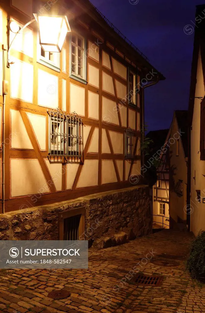 Old town of Bad Wimpfen, Neckar valley, Baden-Wuerttemberg, Germany, Europe