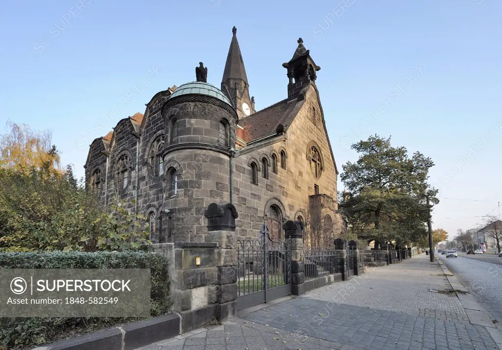 Versoehnungskirche church, Wittenberger Strasse street, Dresden, Saxony, Germany, Europe