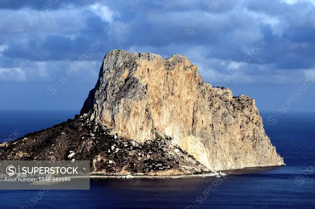 Penón de Ifach, rock, landmark of the Costa Blanca, Calpe, Costa Blanca, Spain, Europe