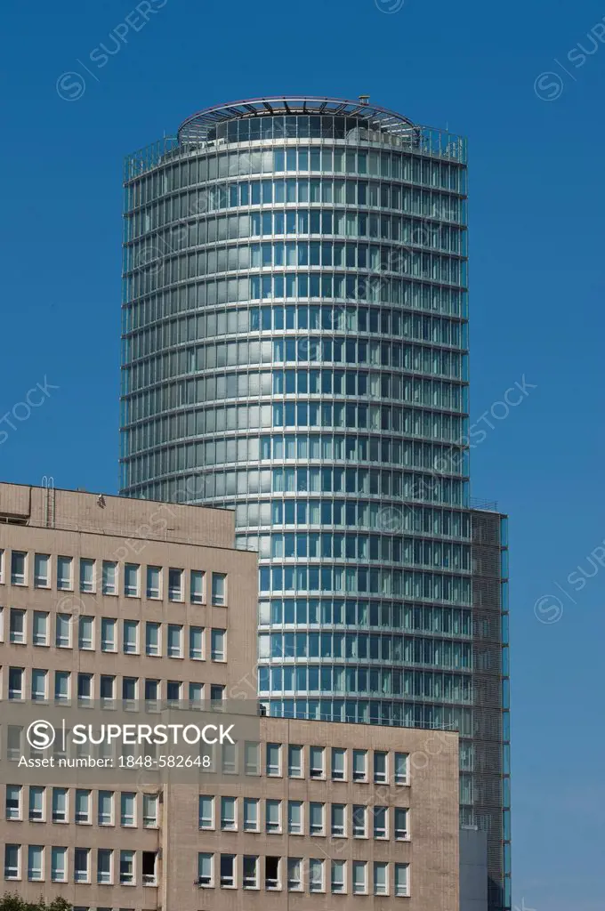 Modern high-rise building on Namesti Slobody, Freedom Square, Bratislava, Slovakia, Europe, PublicGround