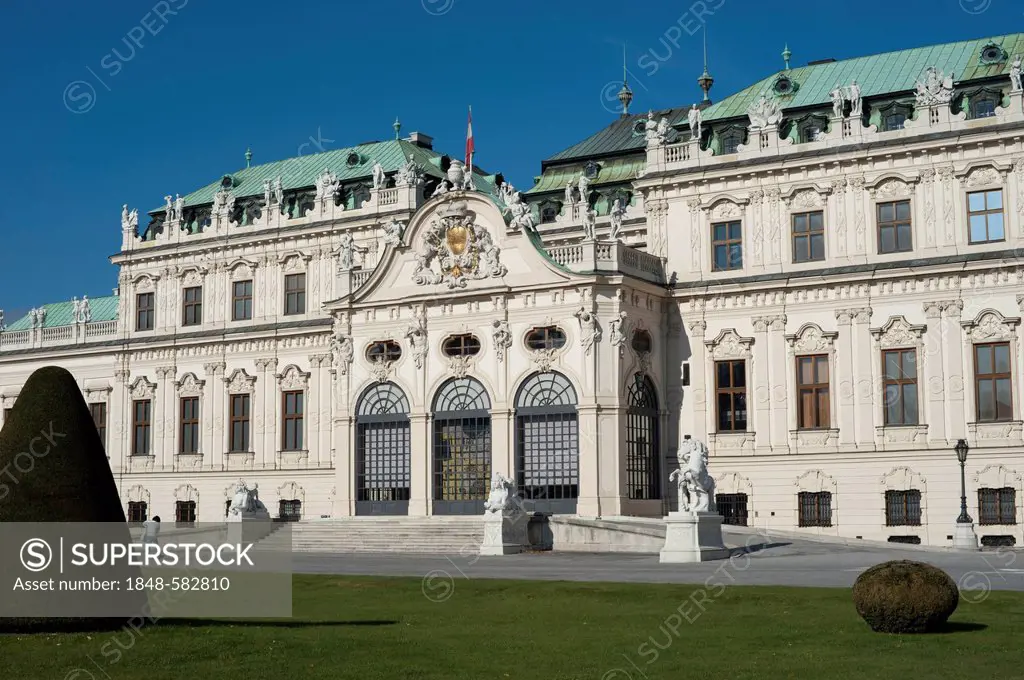 Schloss Belvedere Palace, Vienna, Austria, Europe