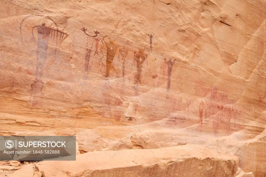 Native American rock art, Buckhorn Draw Petroglyphs, San Rafael Swell, Utah, USA, North America