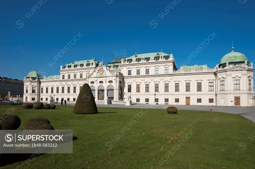 Schloss Belvedere Palace, Vienna, Austria, Europe