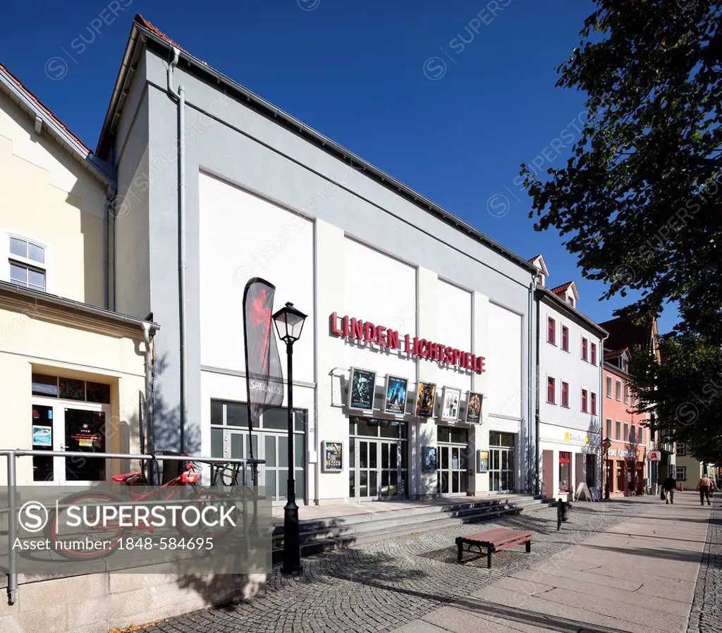 Linden-Lichtspiele cinema, Ilmenau, Thuringia, Germany, Europe, PublicGround