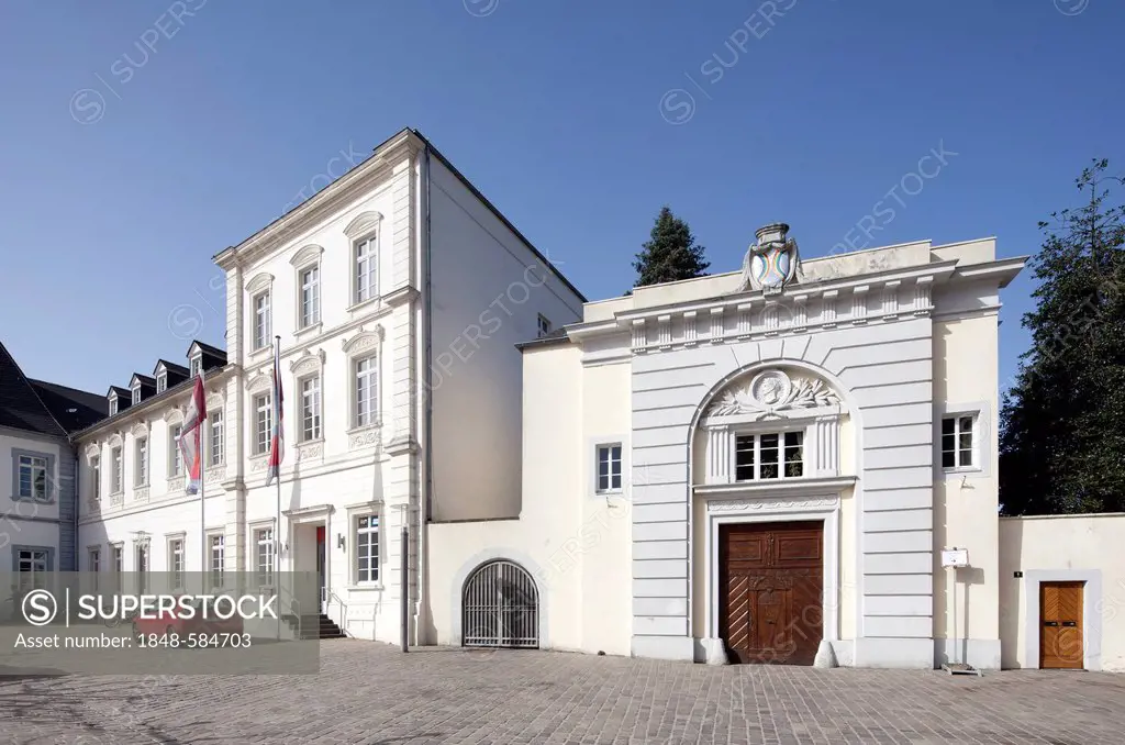 Philippskurie building, gatehouse, Trier, Rhineland-Palatinate, Germany, Europe, PublicGround