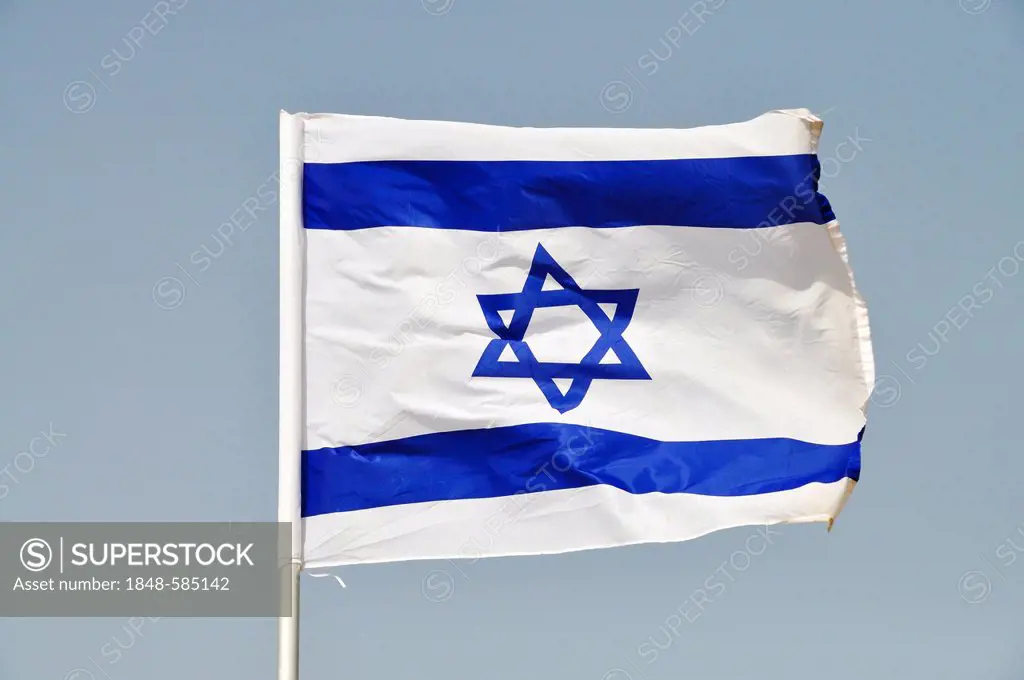 Israeli flag, Israel, Middle East, Southwest Asia