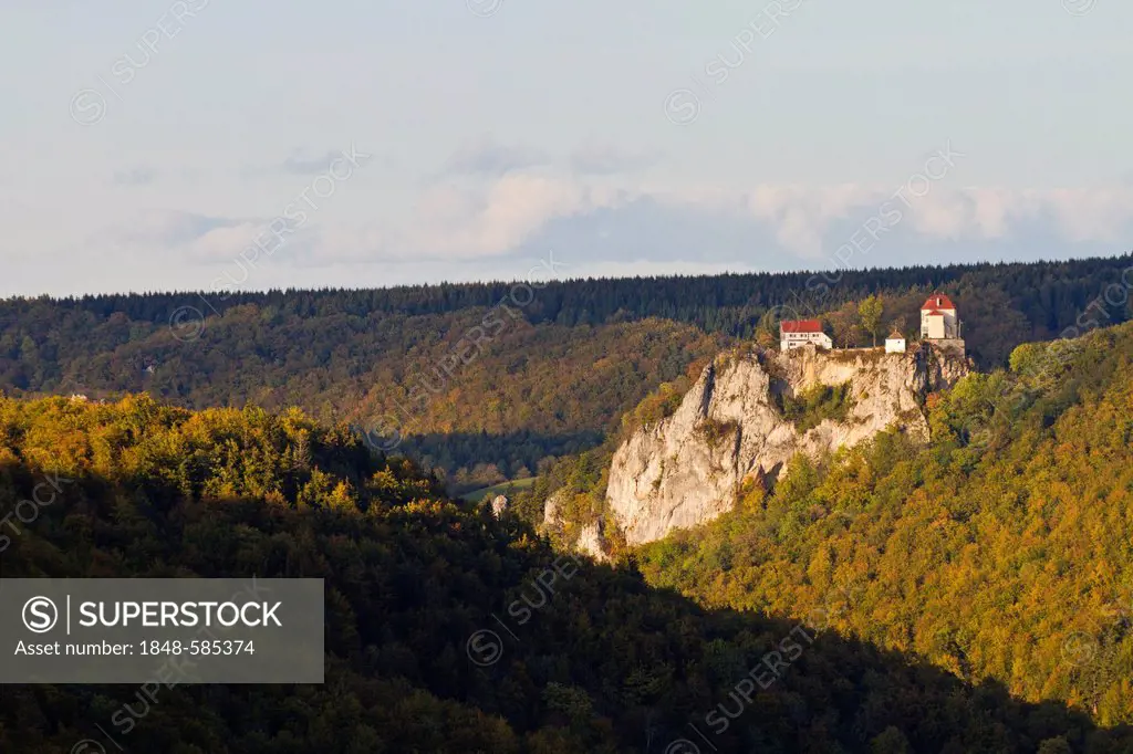Schloss Bronnen castle, upper Danube valley, Landkreis Sigmaringen district, Baden-Wuerttemberg, Germany, Europe