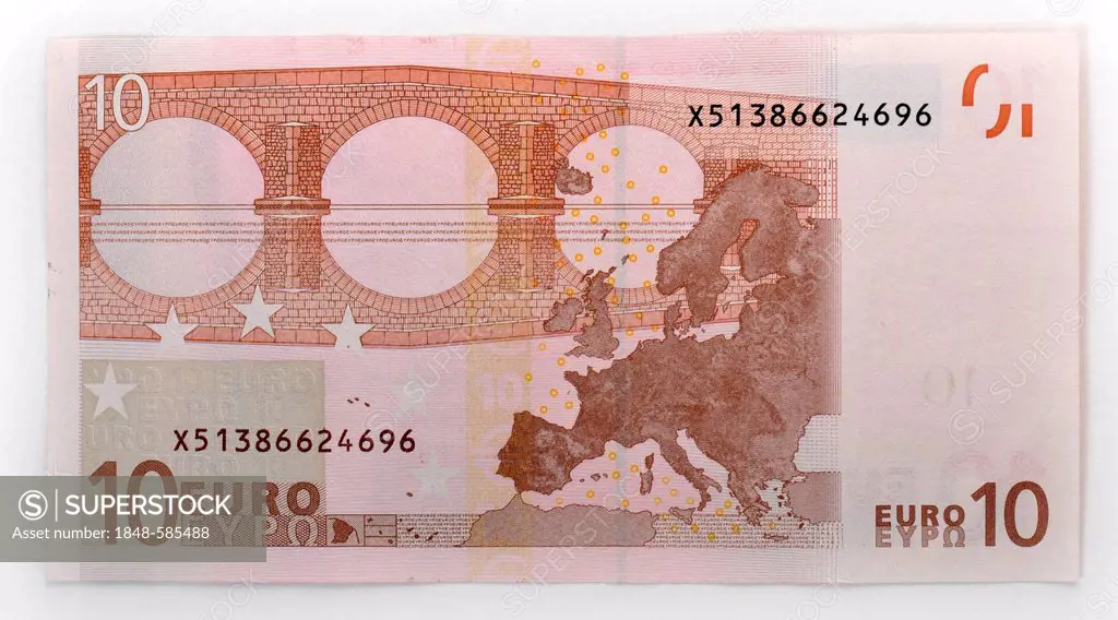 10-euro banknote, back