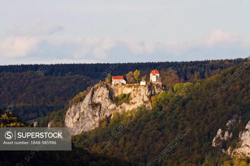 Schloss Bronnen castle, upper Danube valley, Landkreis Sigmaringen district, Baden-Wuerttemberg, Germany, Europe