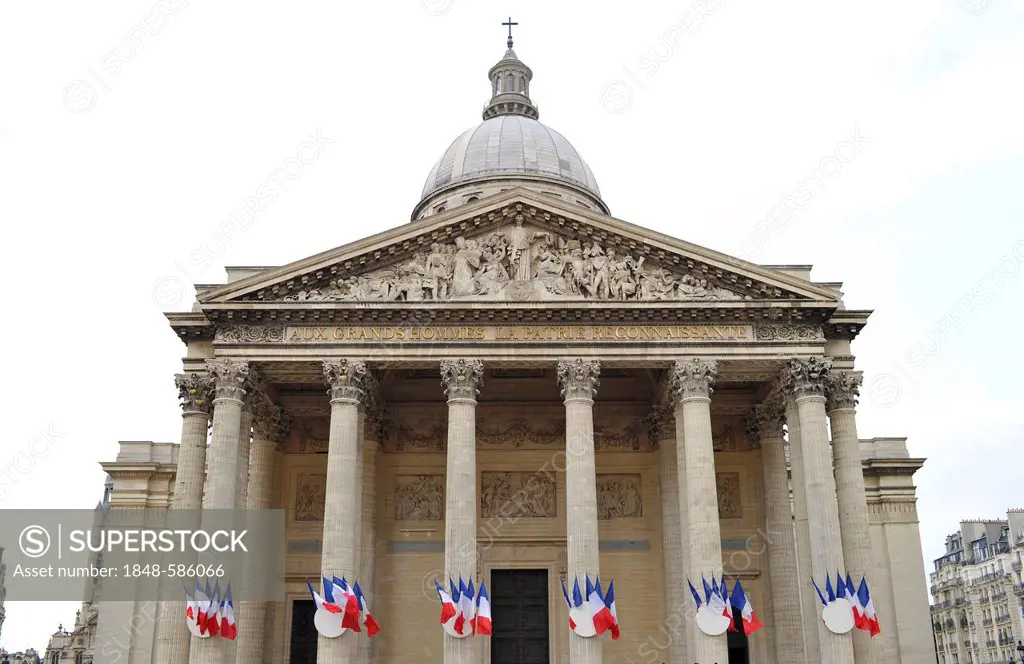 National Hall of Fame Panthéon, Montagne Sainte-Genevieve, Paris, France, Europe, PublicGround