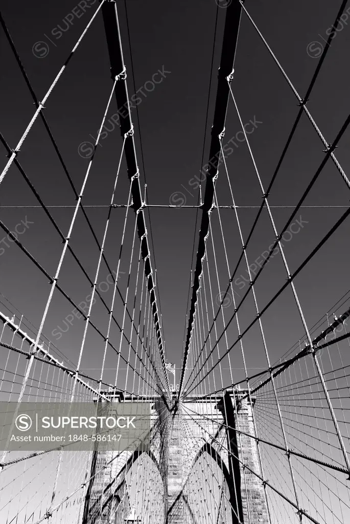 Brooklyn Bridge, Lower Manhattan, New York City, New York, United States of America