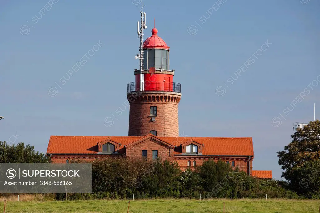 Lighthouse BUK, Bastorf, Landkreis Bad Doberan district, Baltic Sea, Mecklenburg-Western Pomerania, Germany, Europe, PublicGround