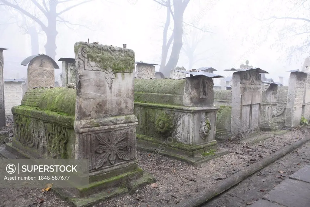 Cemetery, Kazimierz, Krakow, Cracow, Poland, Europe