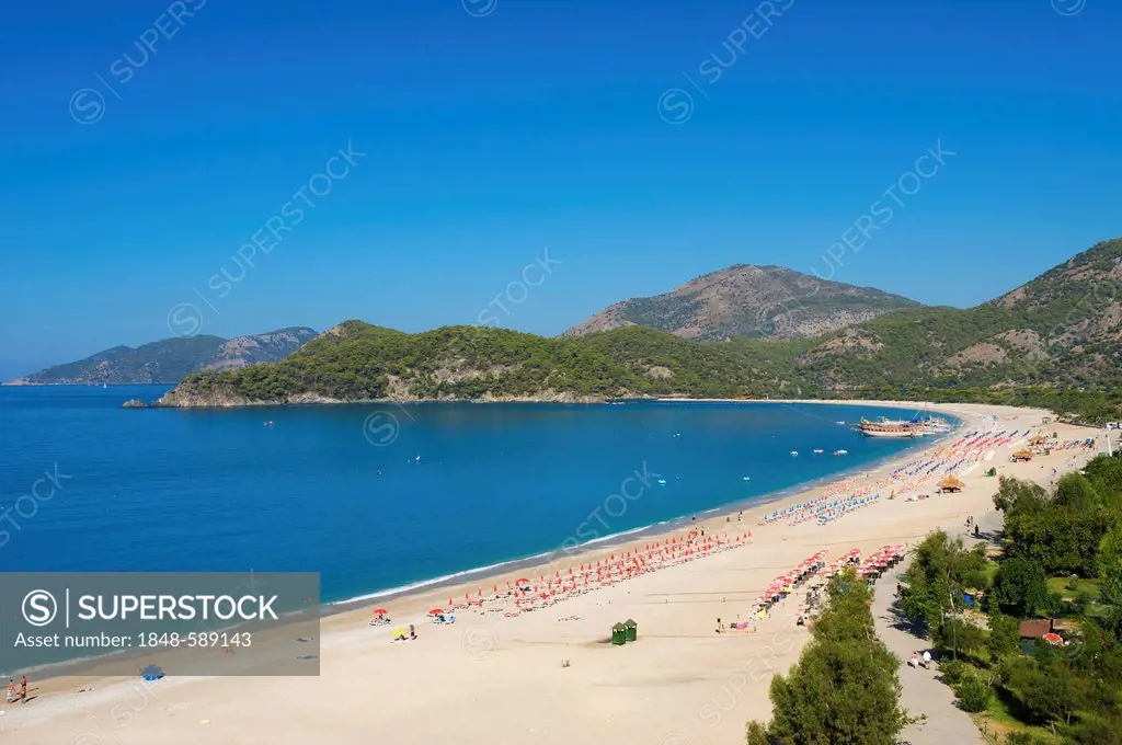 Oeluedeniz beach near Fethiye, Turkish Aegean Coast, Turkey