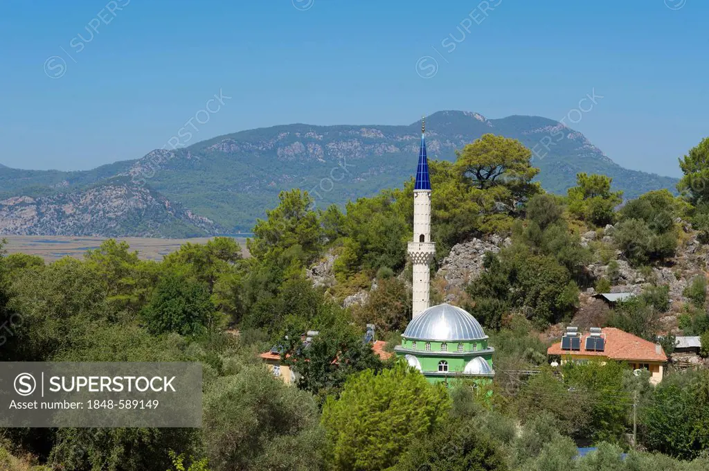 Mosque in Dalyan near Marmaris, Turkish Aegean Coast, Turkey