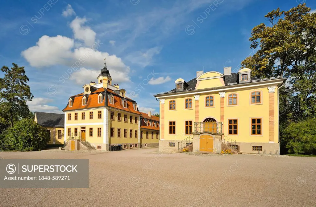 Kavaliershaus building, Schloss Belvedere palace, Weimar, Thuringia, Germany, Europe