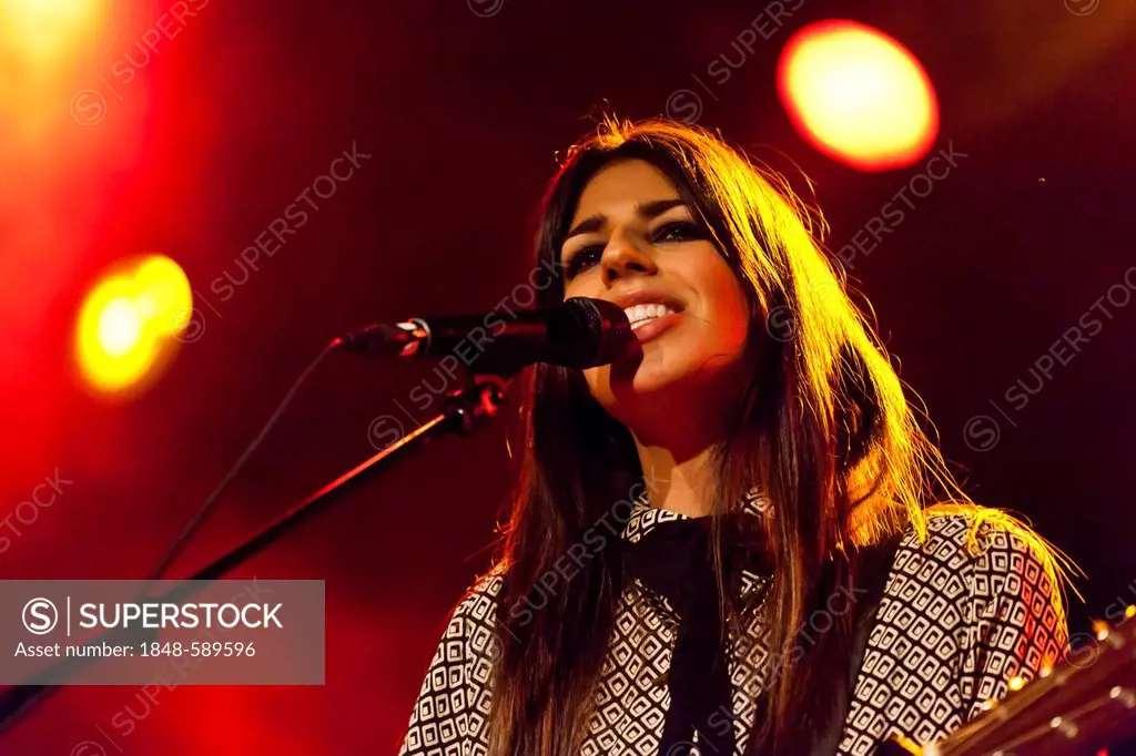 Brooke Fraser, New Zealand singer-songwriter, performing live at the Schueuer, Lucerne, Switzerland, Europe