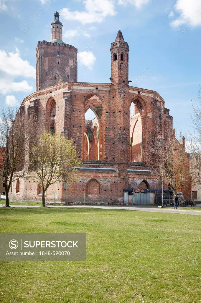 Ruined church, Gubin, Poland, Europe