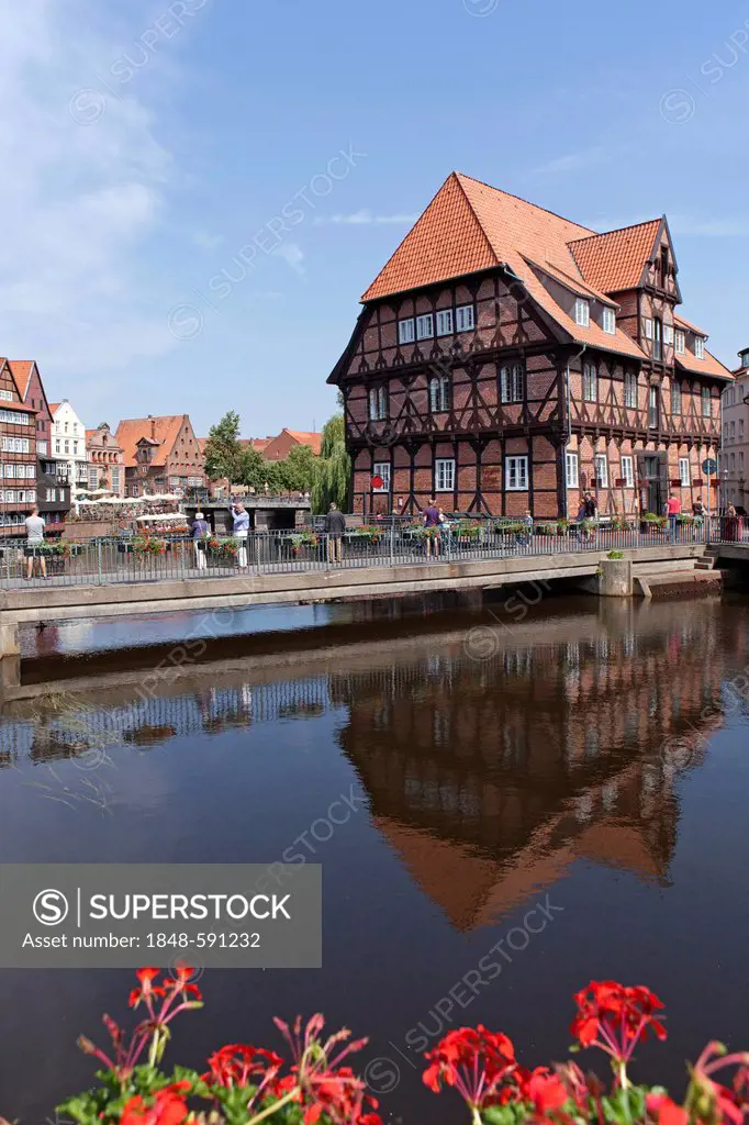 Luener Mill, historic town centre, Lueneburg, Lower Saxony, Germany, Europe