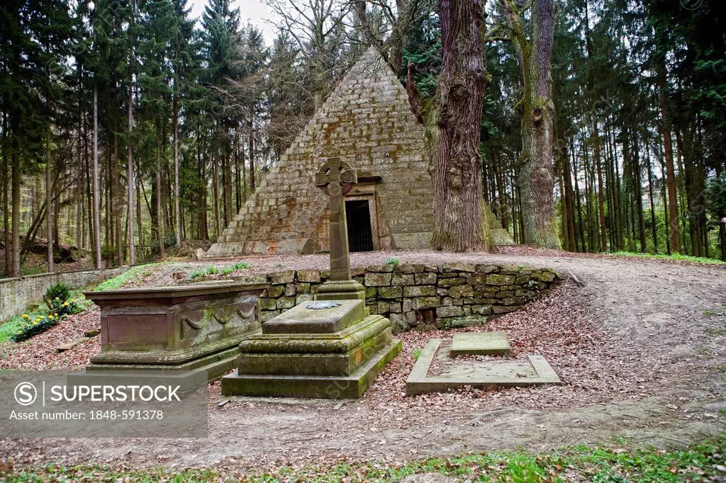 The Mausoleum, Laves' culture train in Derneburg near Hildesheim, Lower Saxony, Germany, Europe