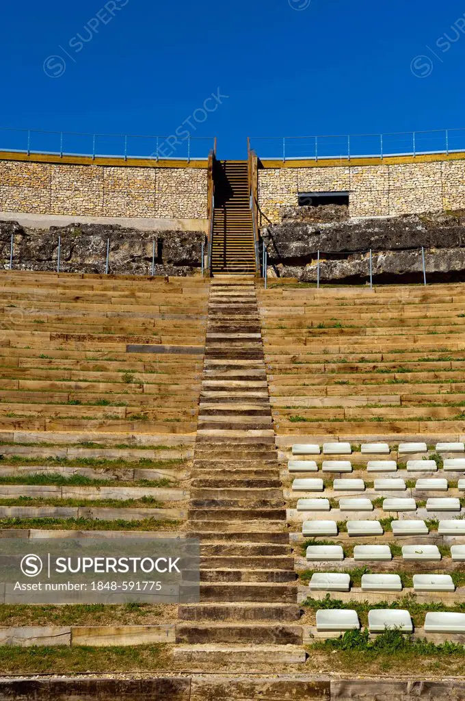 Ancient Roman theater of Clunia Sulpicia, Burgos, Spain, Europe