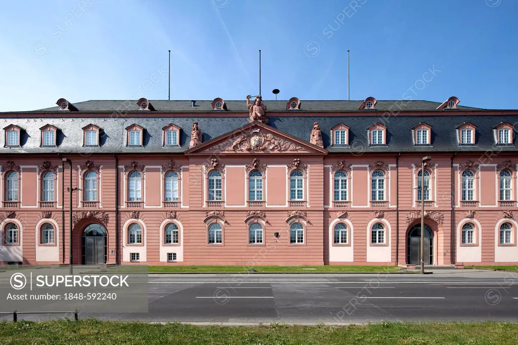 Former Deutschordenshaus or House of the Teutonic Order, plenary and administrative buildings of the Rhineland-Palatinate Landtag, state parliament, M...