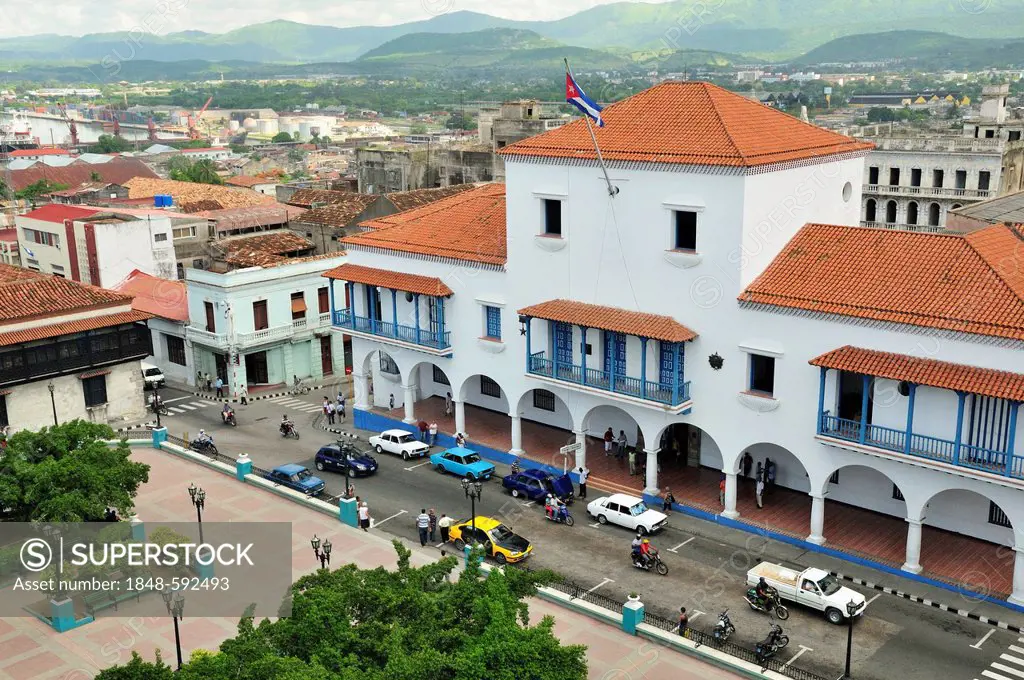 Ayuntamiento, town hall, Santiago de Cuba, Cuba, Caribbean