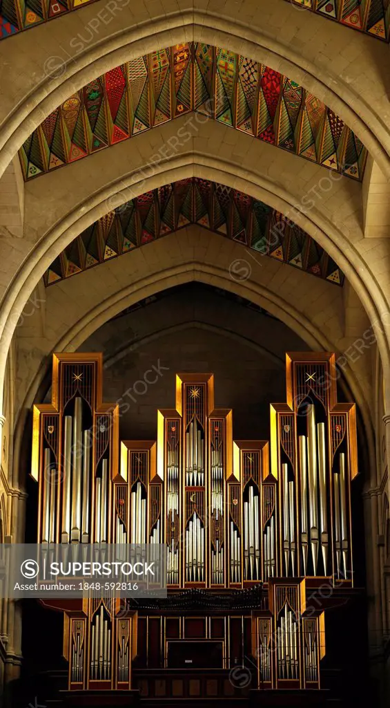 Grenzing organ, interior view, Catedral de Nuestra Señora de la Almudena, Santa María la Real de La Almudena, Almudena Cathedral, Madrid, Spain, Europ...