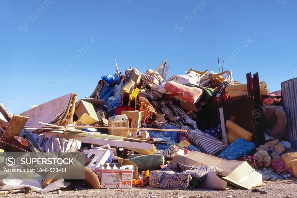 A pile of bulk rubbish