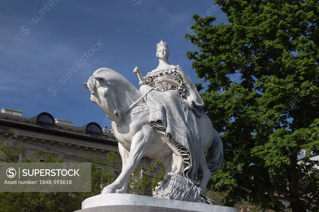 Equestrian statue of Maria Theresia, Bratislava, Slovak Republic, Europe