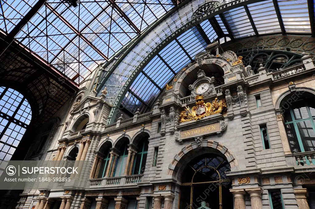 Centraal Station central railway station, Antwerp, Flanders, Belgium, Benelux, Europe