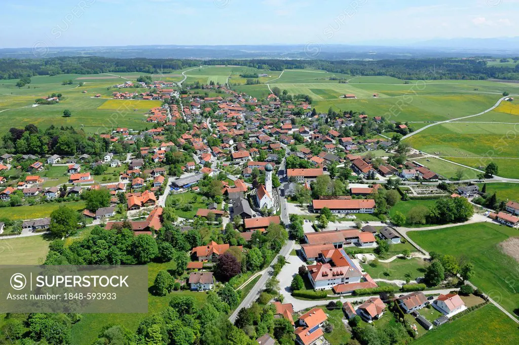 Muensing town on Lake Starnberg, Bavaria, Germany, Europe