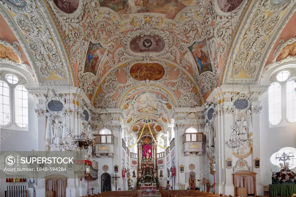Pilgrimage church of the Virgin Mary, Vilgertshofen, Pfaffenwinkel, Upper Bavaria, Bavaria, Germany, Europe