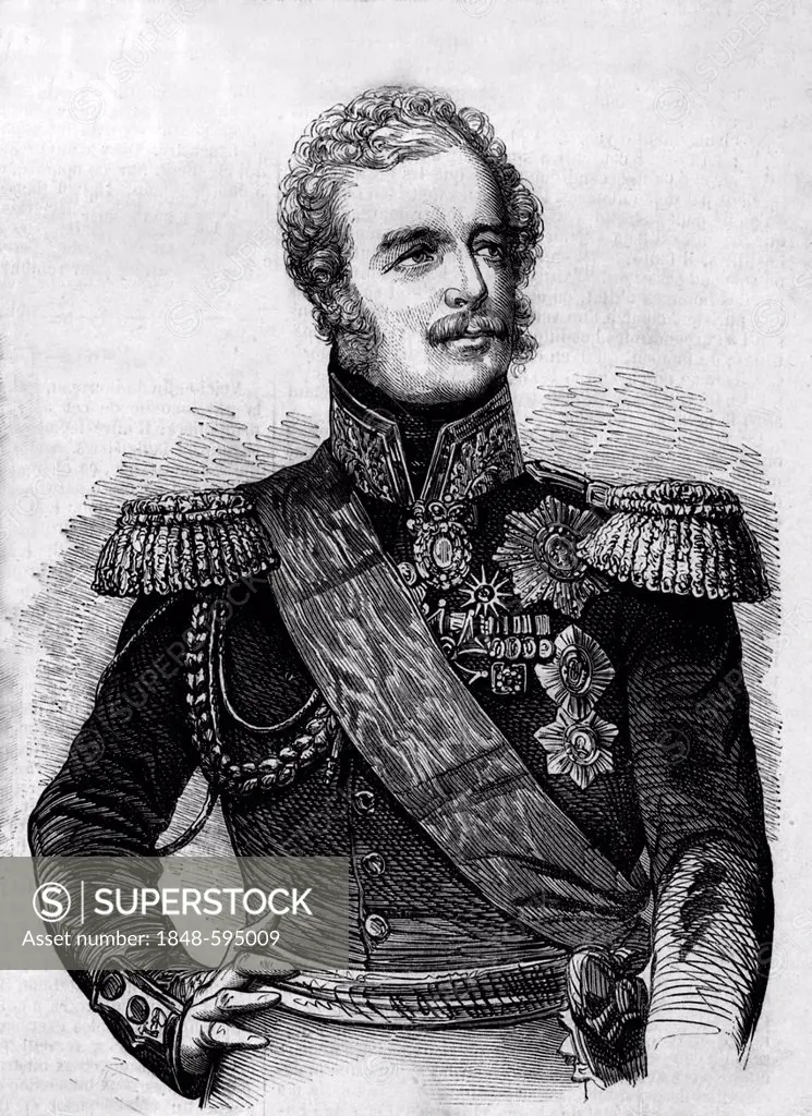 Field-Marshal Paskevich, 1782 - 1856, Russian Marshall, historical portrait, 1866