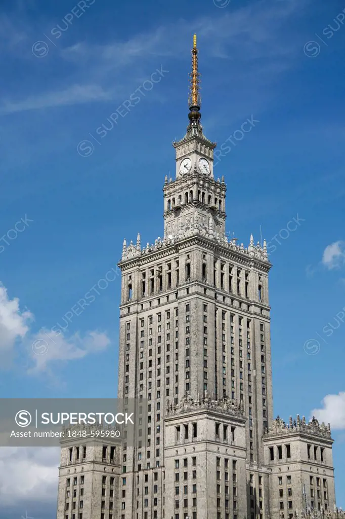 Palace of Culture and Science, Warsaw, Poland, Europe