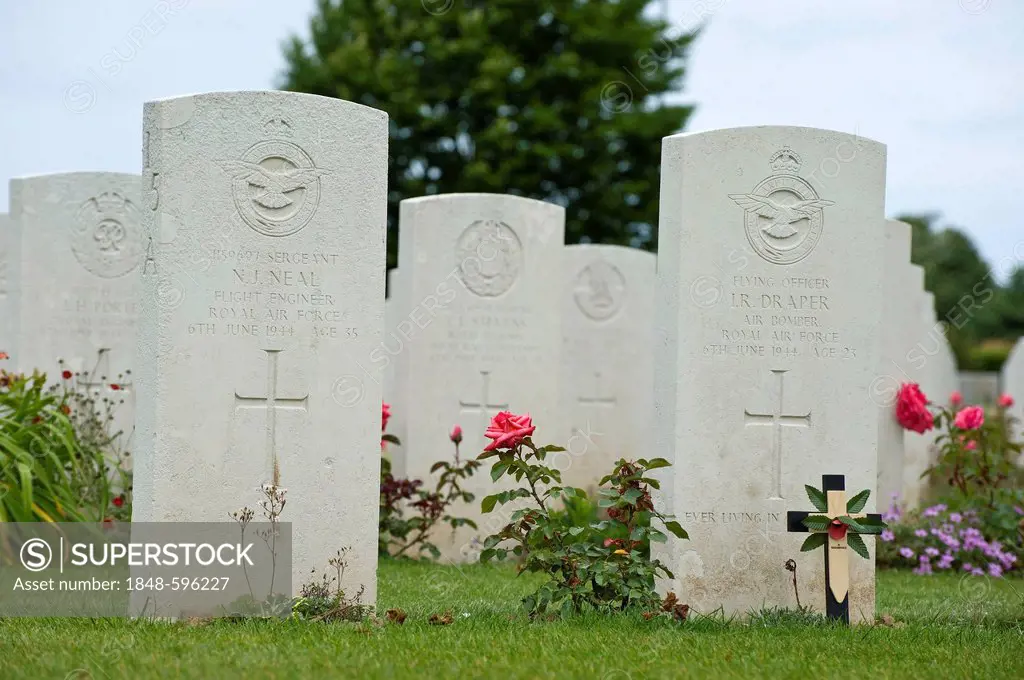 British military cemetery, Bayeux, D-Day, Normandy, France, Europe