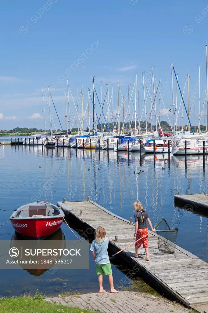 Marina, Burgtiefe, Fehmarn island, Schleswig-Holstein, Germany, Europe, PublicGround