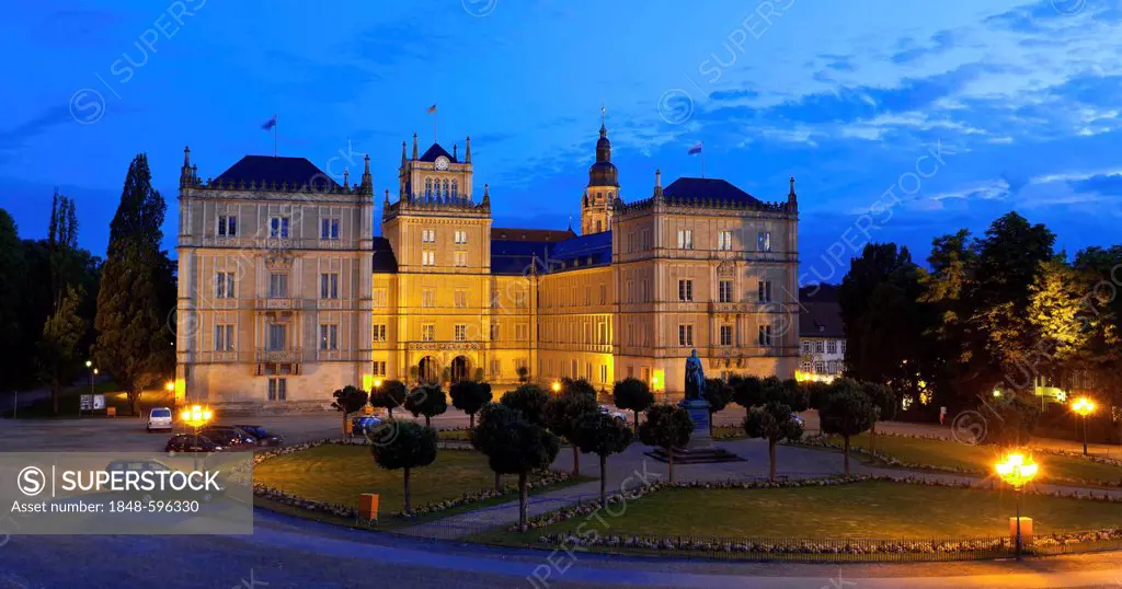 Schloss Ehrenburg palace and park, Coburg, Upper Franconia, Franconia, Bavaria, Germany, Europe, PublicGround