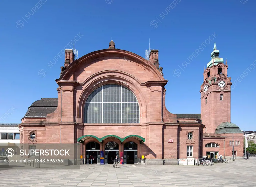 Central railway station, Wiesbaden, Hesse, Germany, Europe, PublicGround