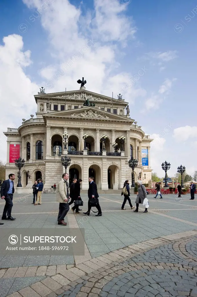 Alte Oper, opera house, Frankfurt am Main, Hesse, Germany, Europe