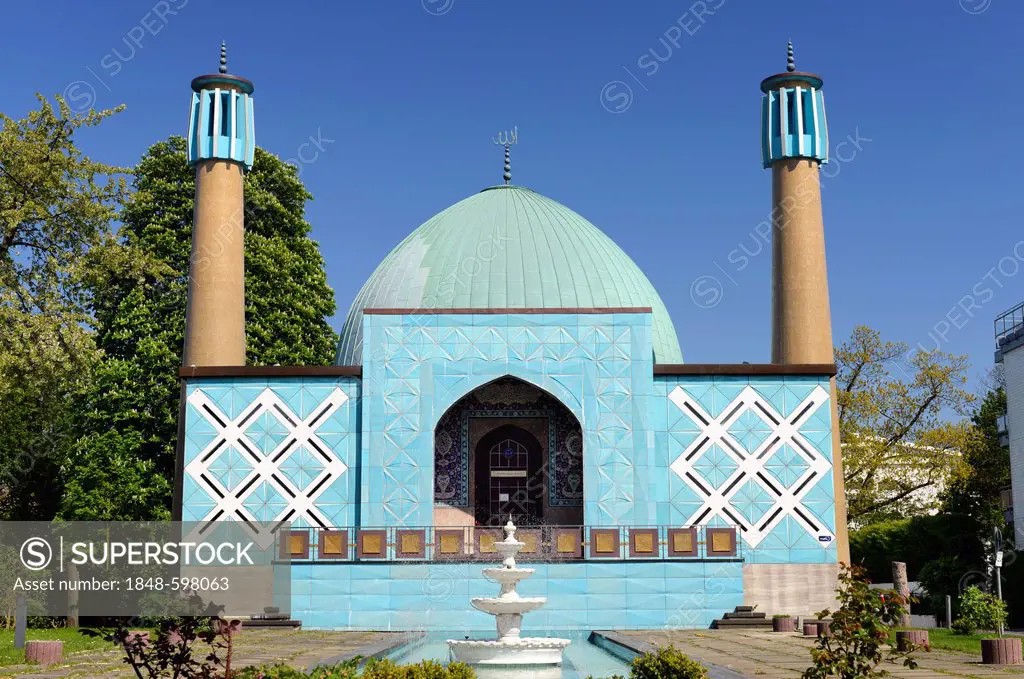 Imam Ali Mosque, Hamburg Islamic Centre in Uhlenhorst, Hamburg, Germany, Europe