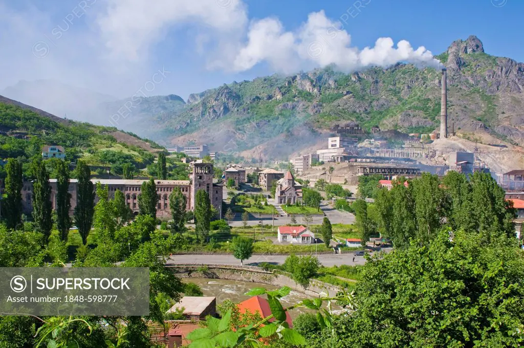 Industrial plants in Debed Canyon, Armenia, Middle East