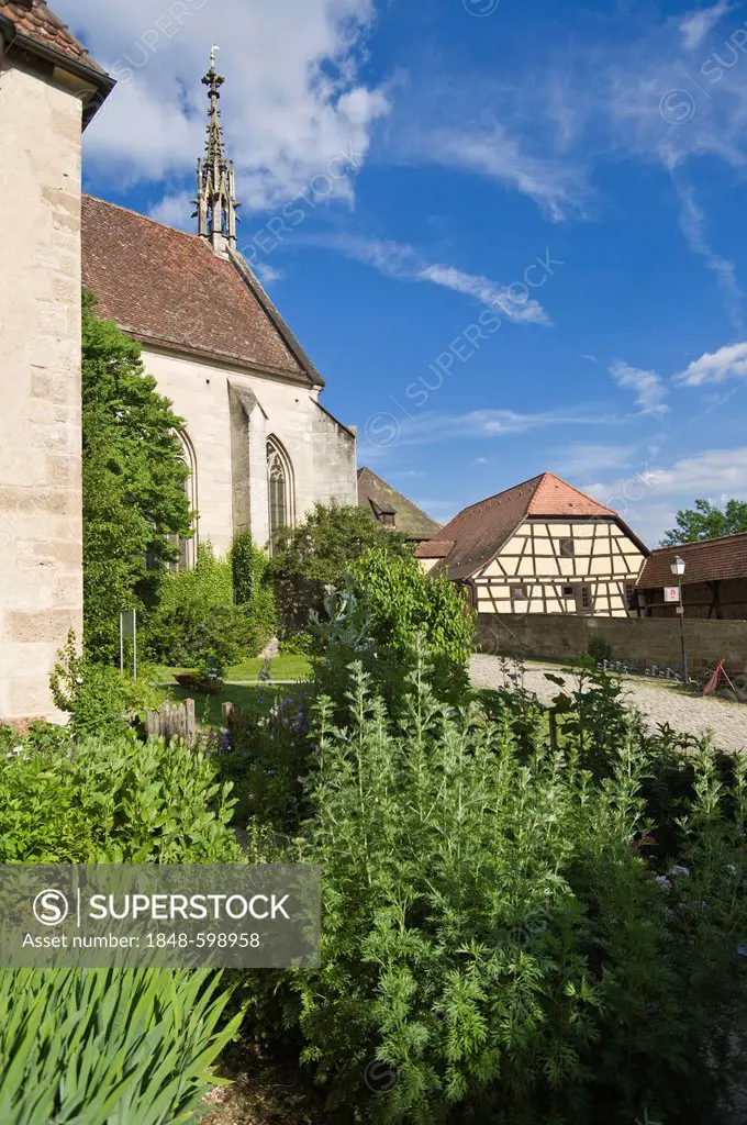 Monastery church in the monastery and castle, Bebenhausen in Tuebingen, Swabian Alb, Baden-Wuerttemberg, Germany, Europe
