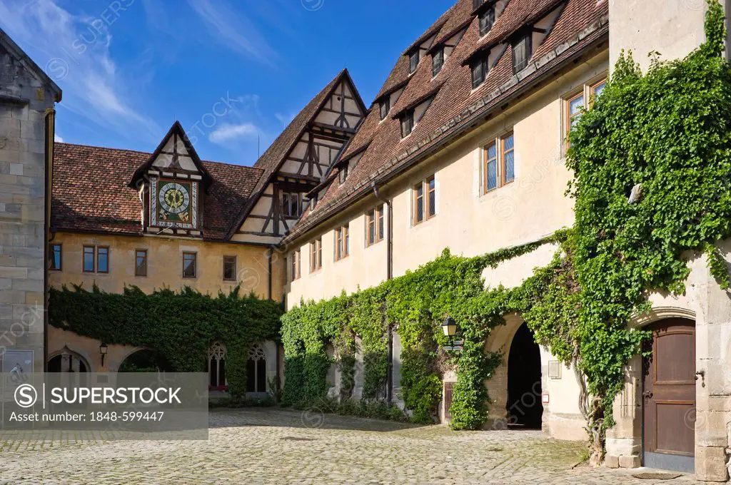New building in the monastery and palace, Bebenhausen, Tuebingen, Swabian Alb, Baden-Wuerttemberg, Germany, Europe