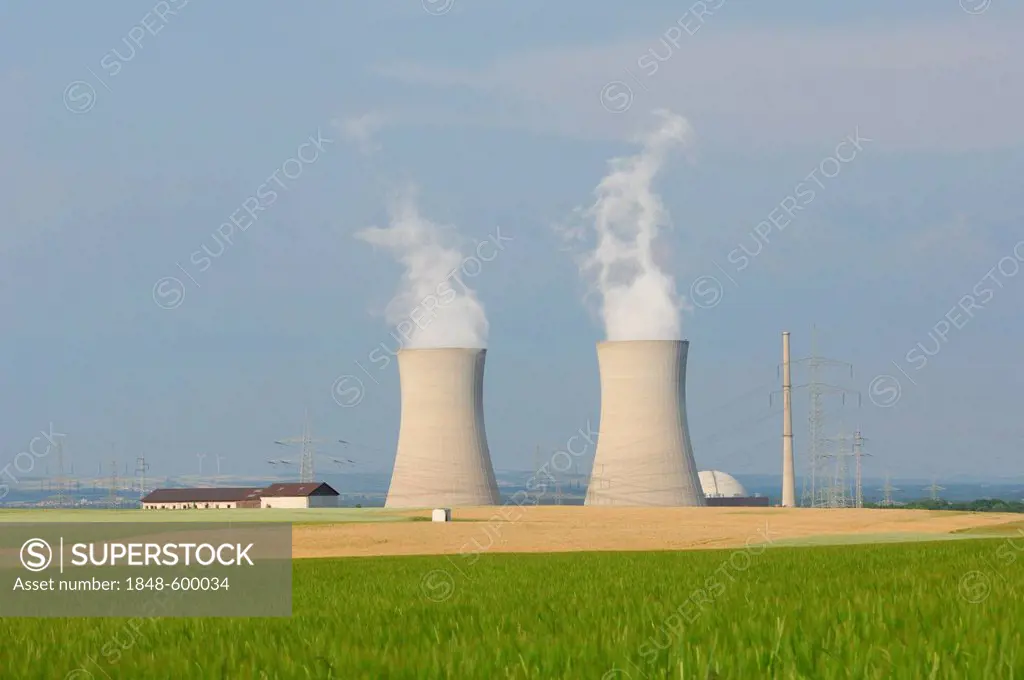 Grafenrheinfeld Nuclear Power Plant, Lower Franconia, Bavaria, Germany, Europe