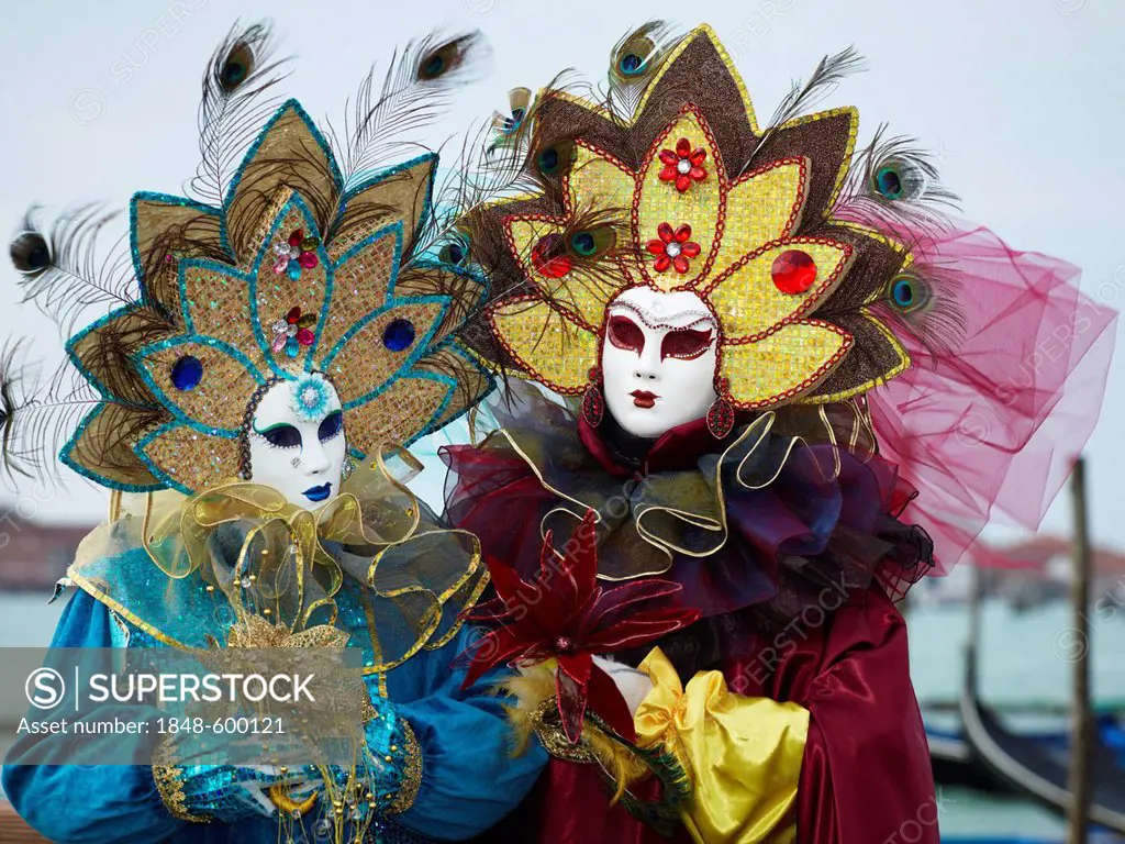 Venetian Masks, Carnival in Venice, Veneto, Italy, Europe