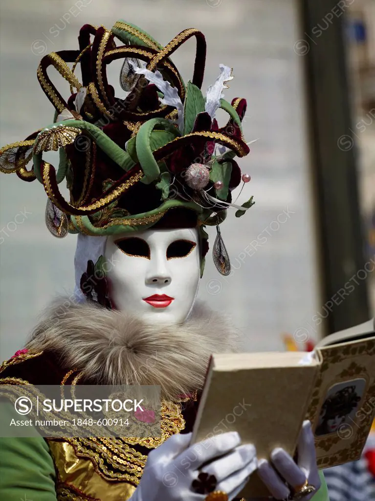 Venetian mask, Carnival in Venice, Veneto, Italy, Europe