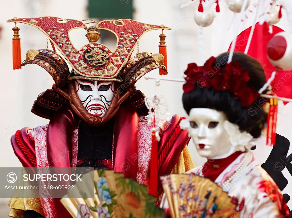 Venetian masks, Carnival in Venice, Veneto, Italy, Europe